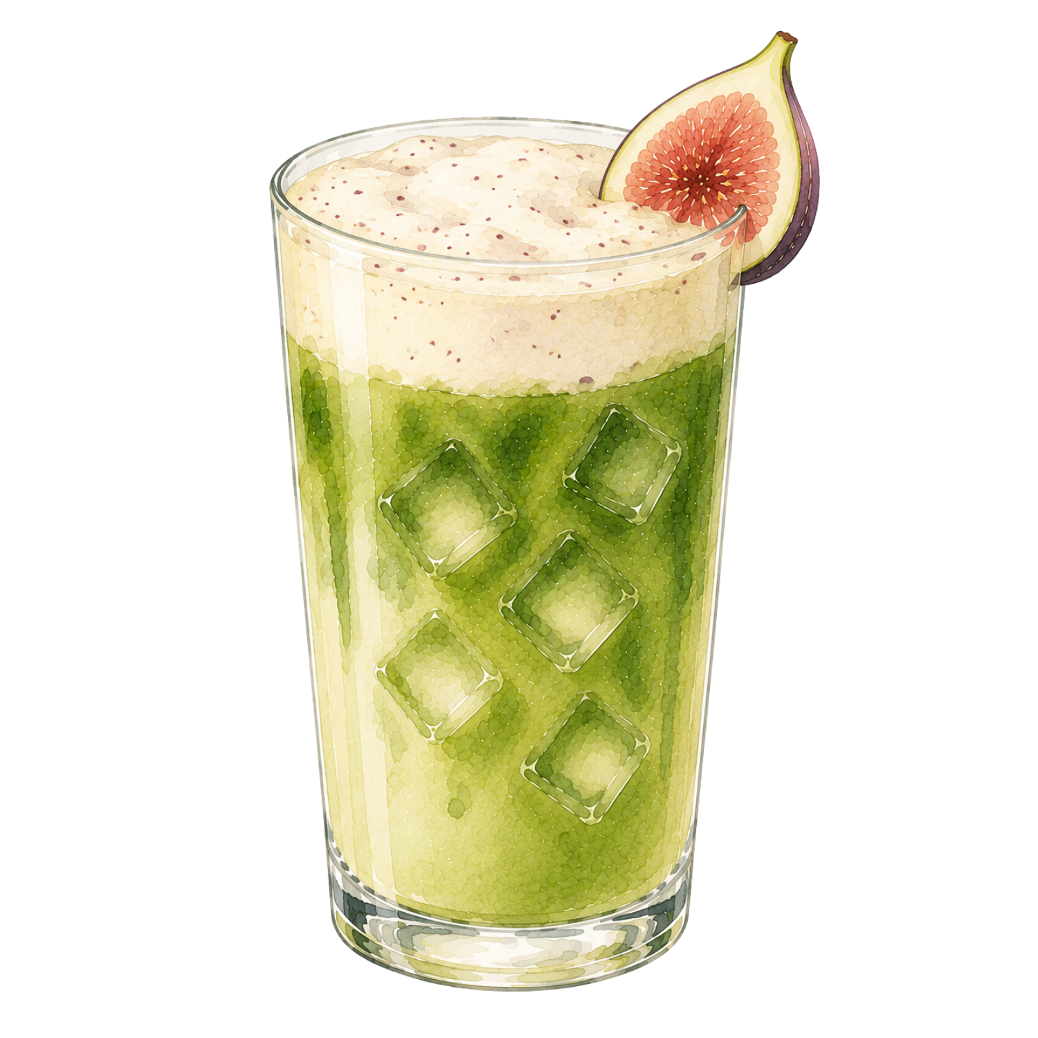 Creamy Figgy Matcha Latte