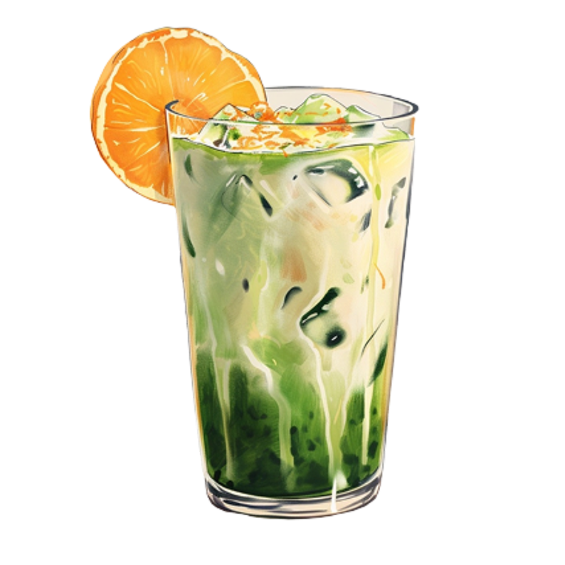 Orange Creamsicle Matcha Latte